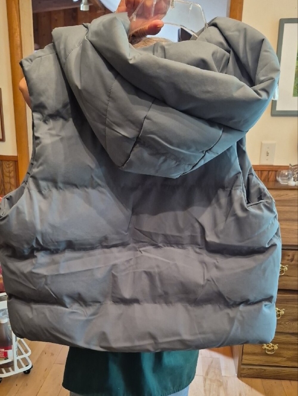 Kyodan Olive Green Puffer Vest - Picture 3 of 7